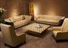 Luxury Living Room With Leather Sofa Sets