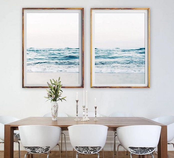 Framed coastal art prints