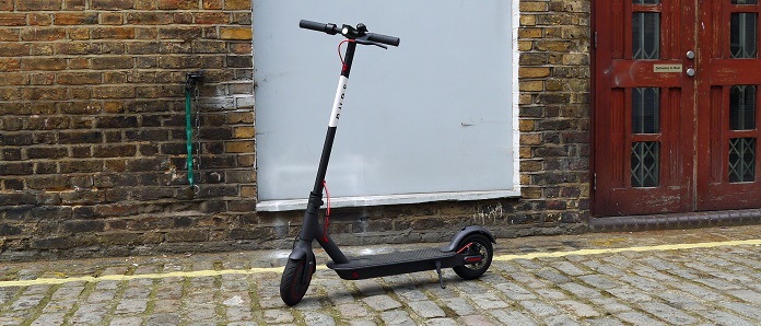 electric scooter on the street