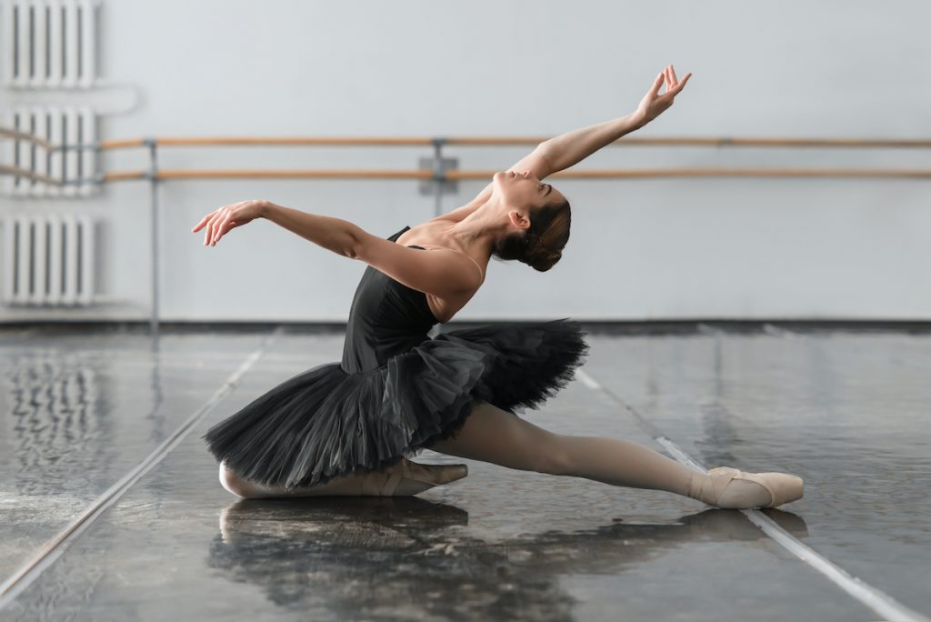Ballet Dancer dancing on a Portable Dance Floor