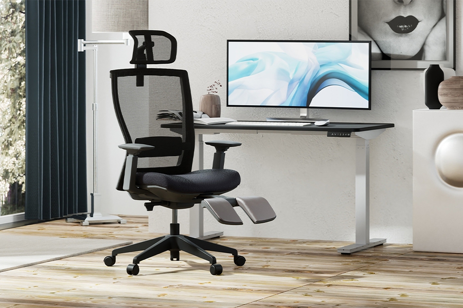 ergonomic chair in a office