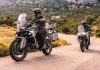 Two bikers riding CFMoto 800 adventurers